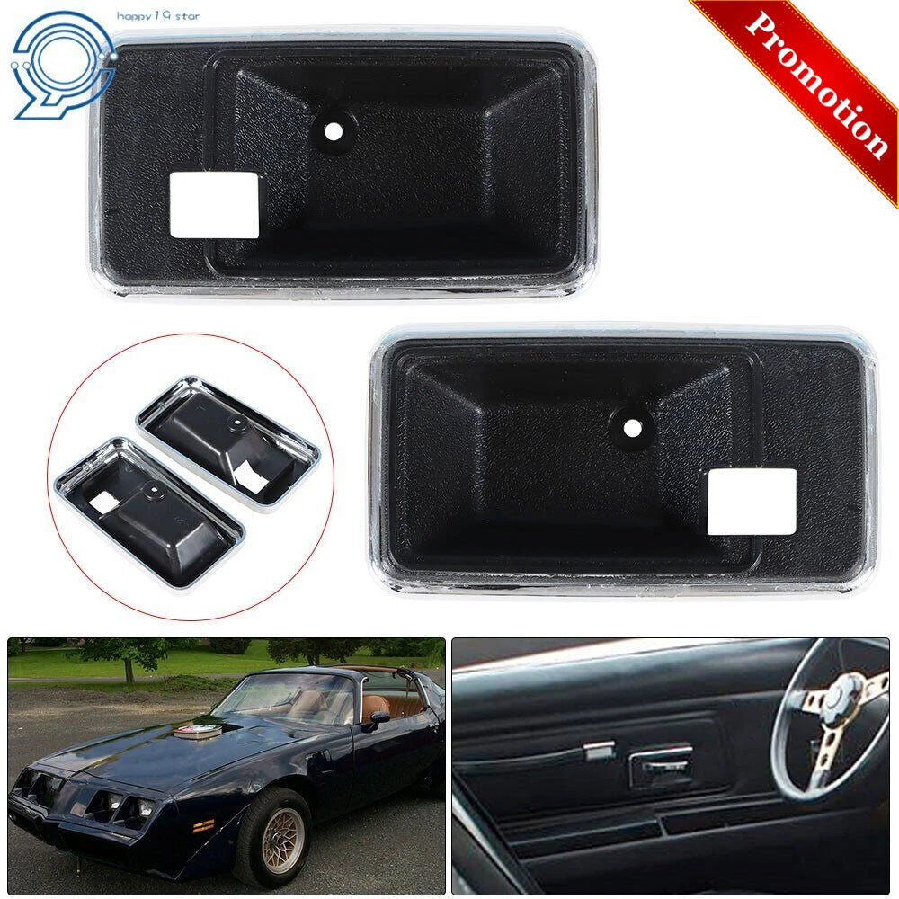 Door Handle Bezel Cup for Firebird Trans Am Camaro (1977–1981) Black