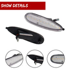 2X Clear Lens Amber LED Front Bumper Side Marker Lights for Pontiac GTO (2004–2006)