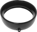 Frenched Headlight Trim Ring Black for Harley-Davidson (5 3/4 Tab Style)