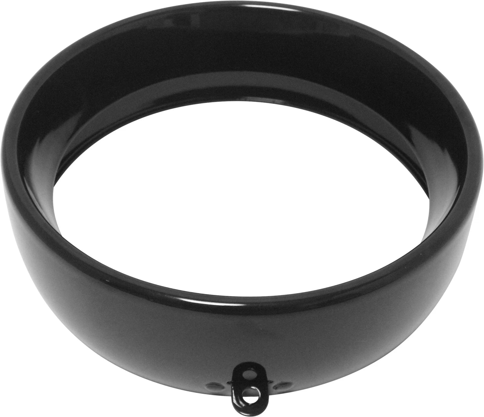 Frenched Headlight Trim Ring Black for Harley-Davidson (5 3/4 Tab Style)