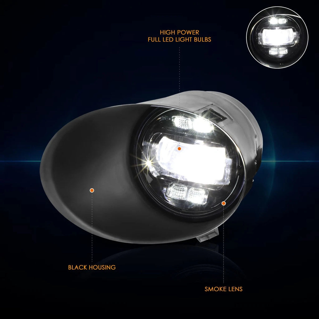 Smoked Lens LED Projector Fog Lights for Toyota Tundra (2007–2014)