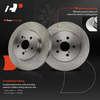 Front Side Disc Brake Rotors for Toyota Corolla & Prius Prime (2019–2022)