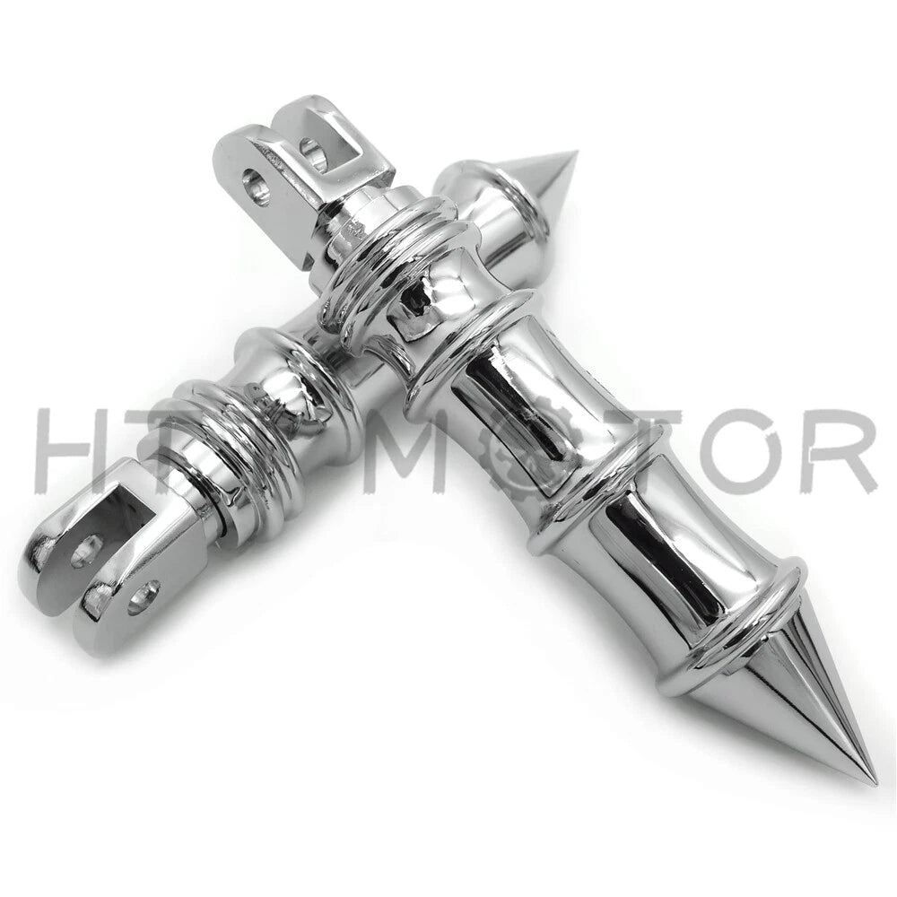 Spike Bamboo Footpegs for Harley FXBB FXBR FXBRS FXLR (2018–2023)