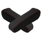Leather Synthetic Armrest Cover for Honda Element (2005–2011) Black Red Stitch