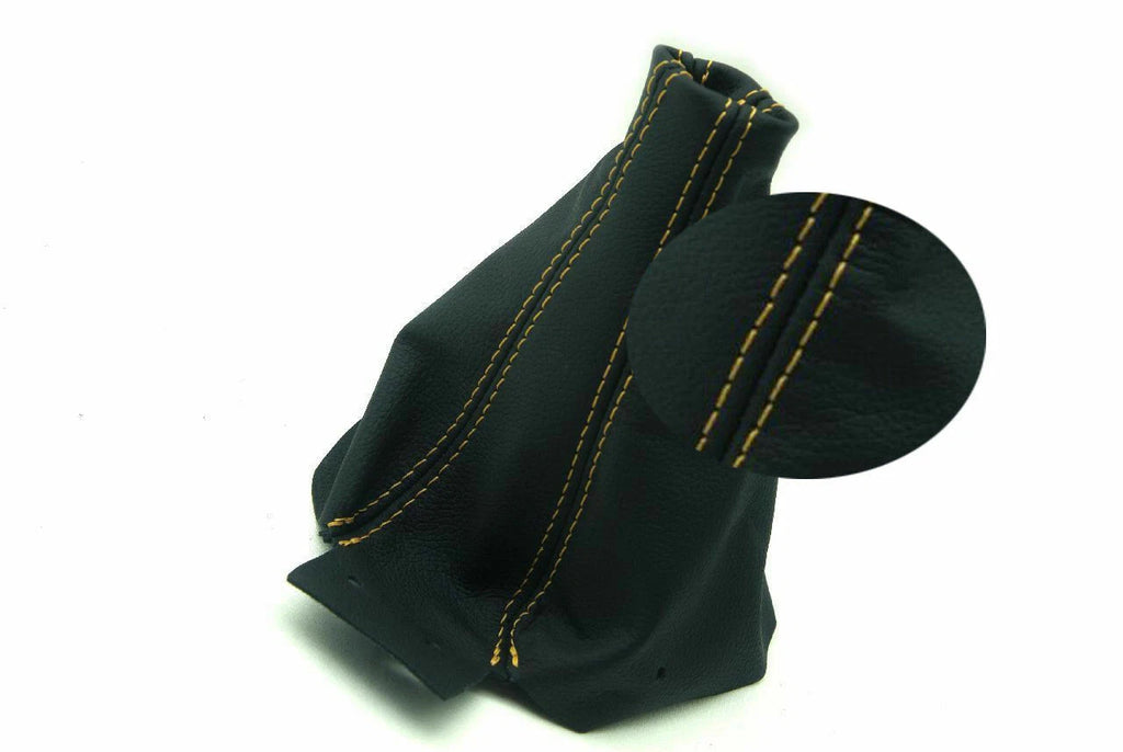 E Brake Boot Cover for Nissan 300ZX (1990–1996) Black Yellow Stitch