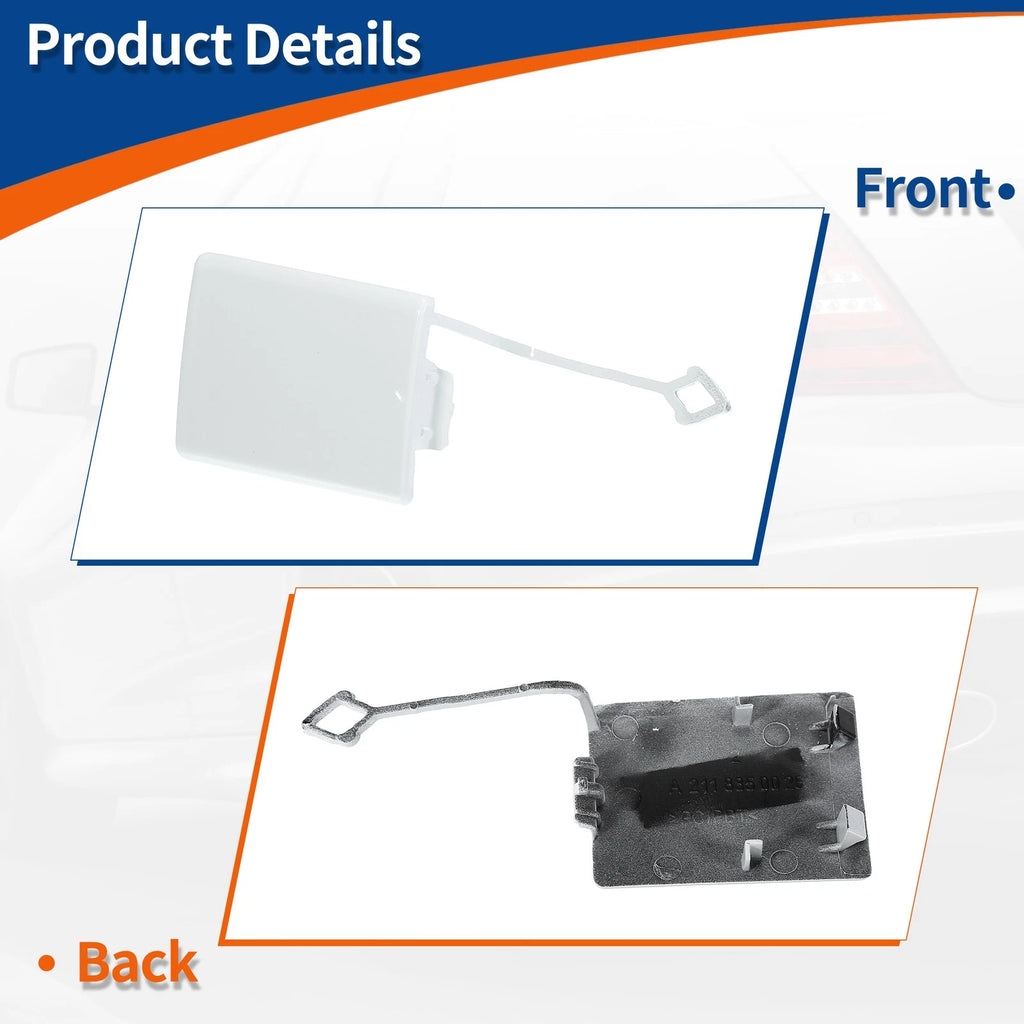 Tow Hook Cover for Mercedes-Benz E-Class (2003–2009) No.A2118850026 White