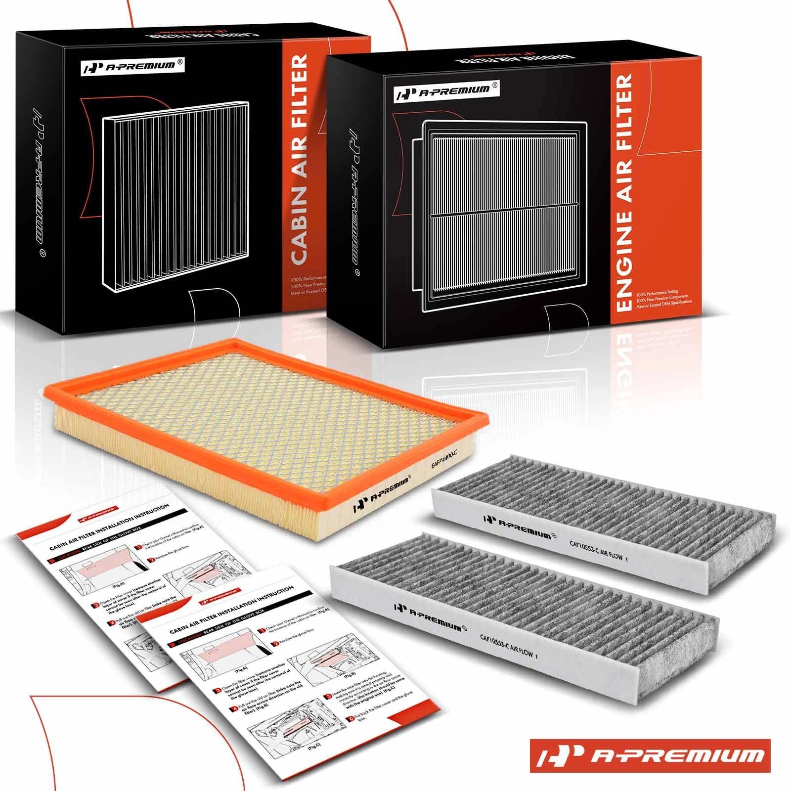Engine & Activated Carbon Cabin Air Filter for Suzuki Nissan Frontier 