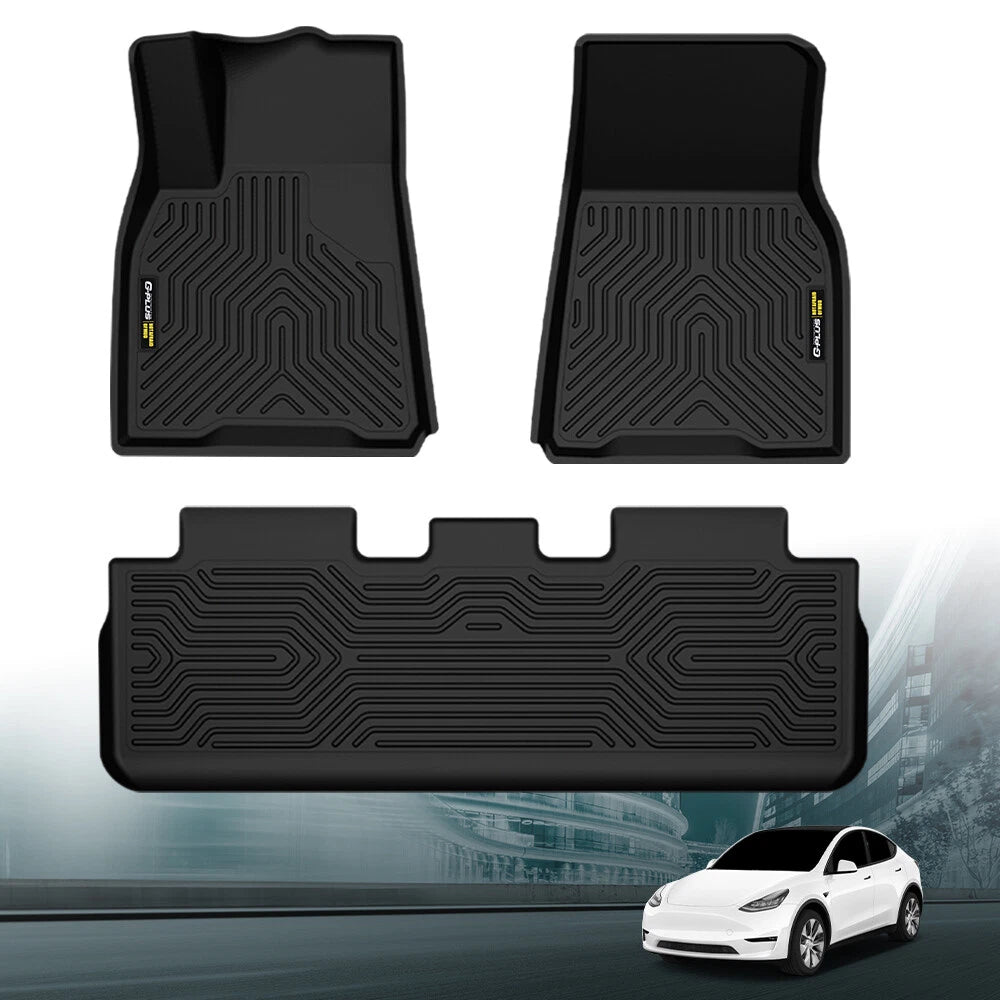 All Weather TPE Floor Mats for Tesla Model Y (2020–2024)