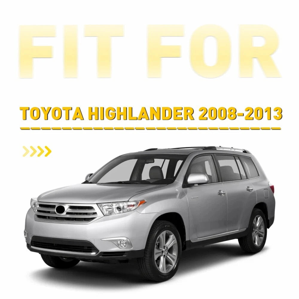 2X Front Wiper Side Cowl Extension Cover Trim for Toyota Highlander (2009–2013)