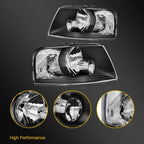 Headlight Assembly for Ford Expedition (2003–2006) Black Housing Pair