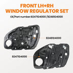 Set of 2 Front Window Regulators for KIA Optima (2016–2020) 82471D4000