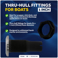 1 Inch Nylon/Stainless Steel Thru-Hulls for Various Boats (FO2996)