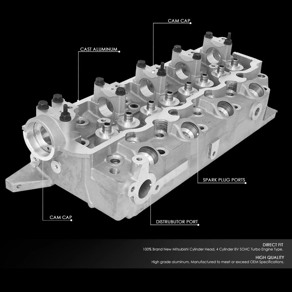 Aluminum Bare Cylinder Head for Mitsubishi Pajero L200 4D56T/4D56