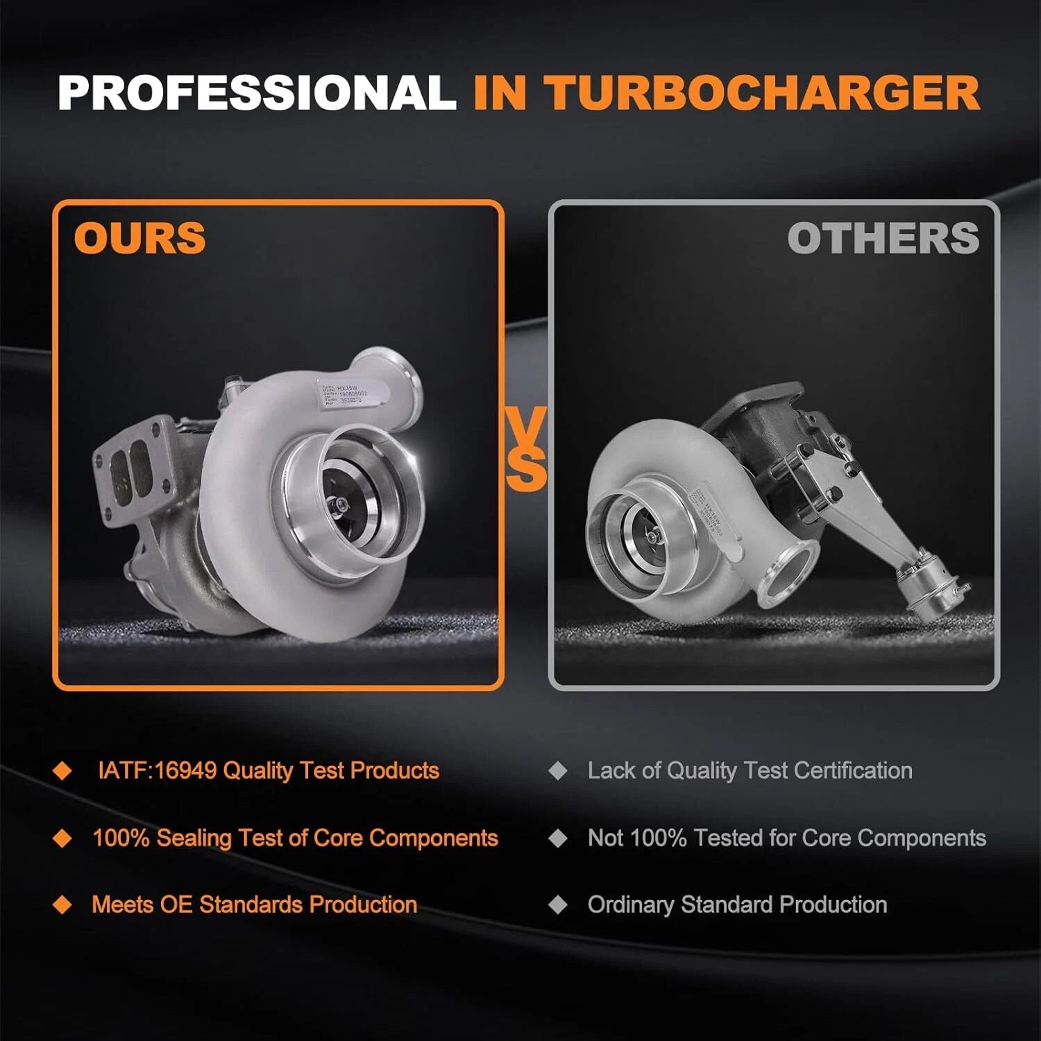 HX35W Diesel Turbocharger for Dodge Ram 2500 3500 5.9L (1994–2002) 3539373