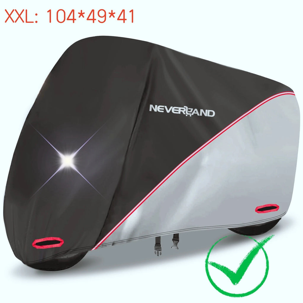 Motorcycle Cover for Neverland (XXL) Waterproof Dust Sun UV Outdoor Storage