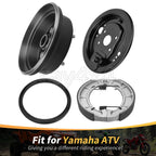 Rear Brake Drum & Backing Plate W/Shoes Kit for Yamaha Timberwolf 250 (1994–2000)