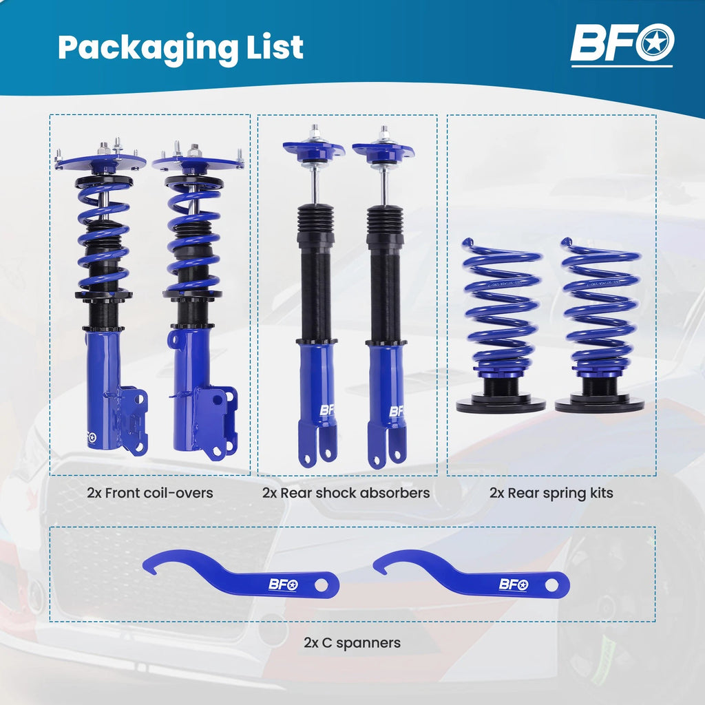 Coilovers Lowering Kit for Nissan Maxima (2009-2015) & Altima (2007-2013)
