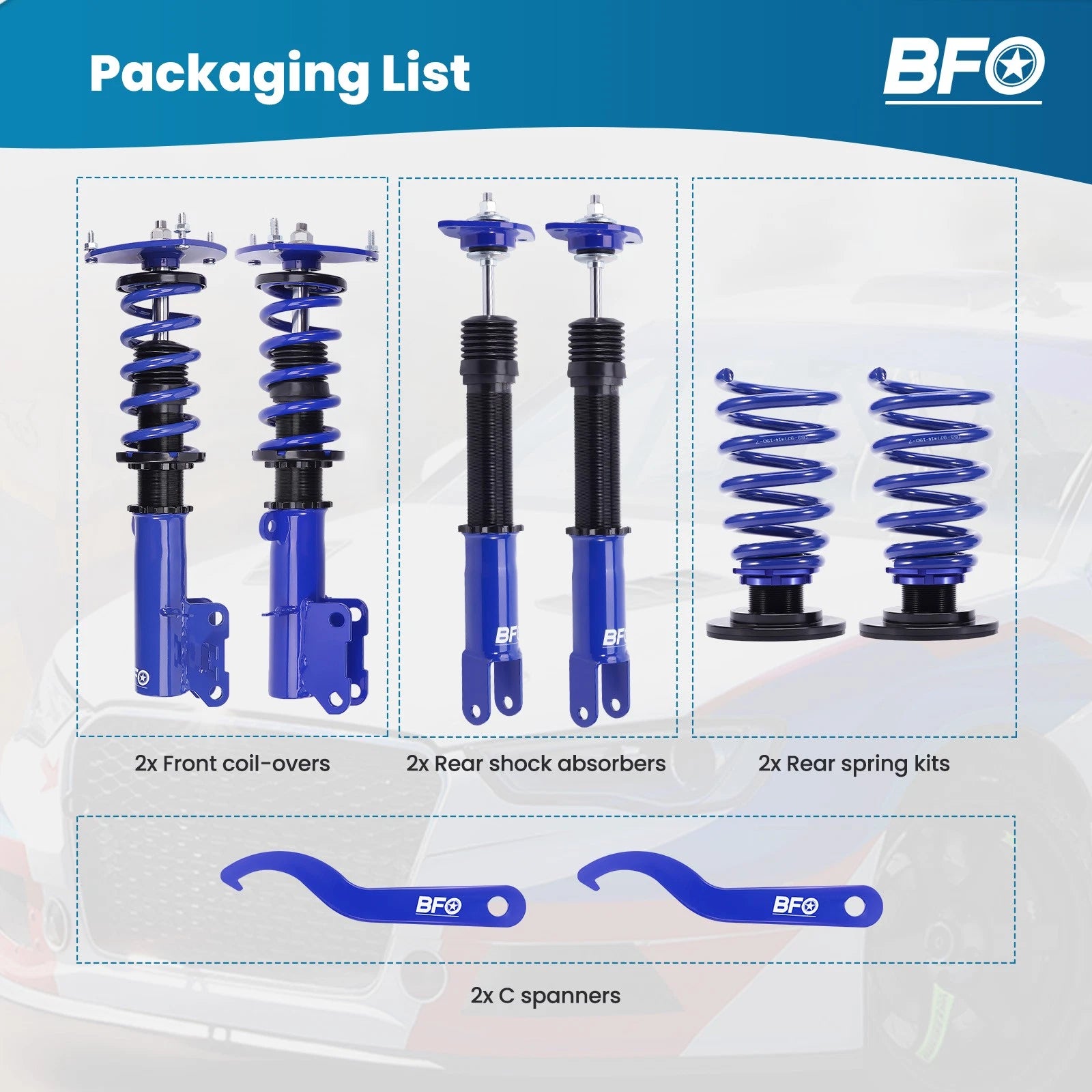 Coilovers Lowering Kit for Nissan Maxima (2009-2015) & Altima (2007-2013)