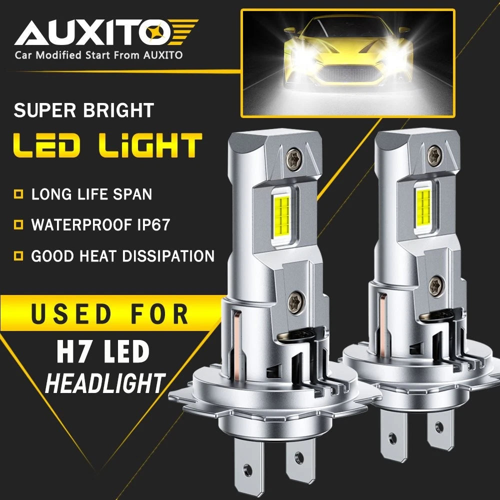2X H7 LED Headlight Kit for M6S (30000LM, 6500K White)