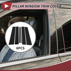 6 Pcs Door Pillar Window Trim for Nissan Armada (2004–2015) Black
