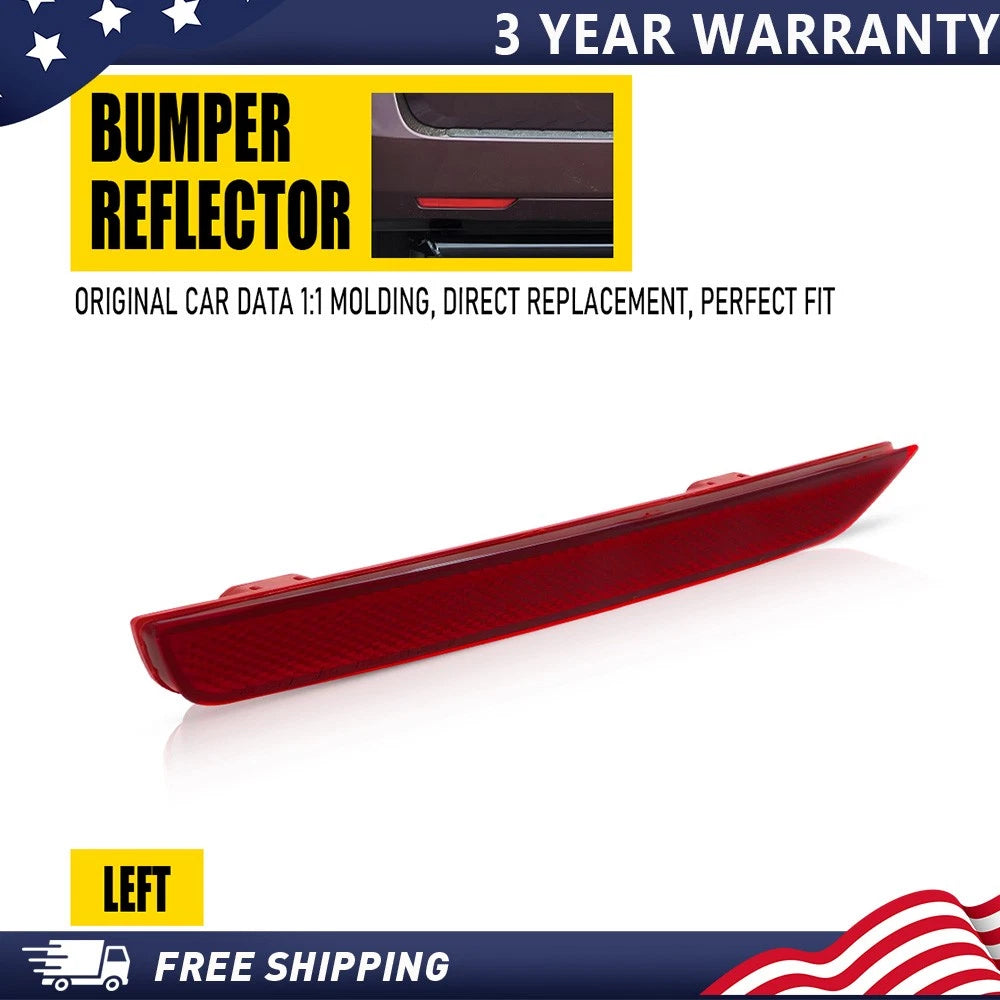 Left Driver Side Rear Bumper Reflector Light for Honda Odyssey (2014–2017)