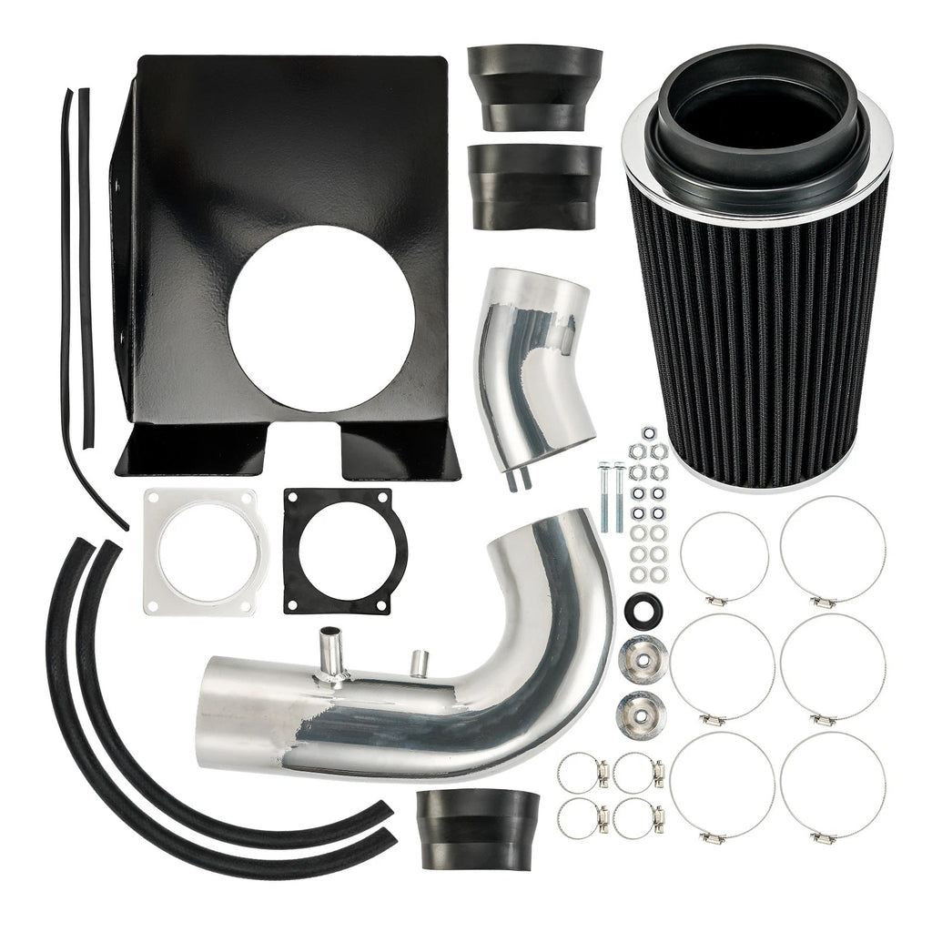 Cold Air Intake Kit for 97-98 Ford F-150 4.6L (4 in) + Black Filter