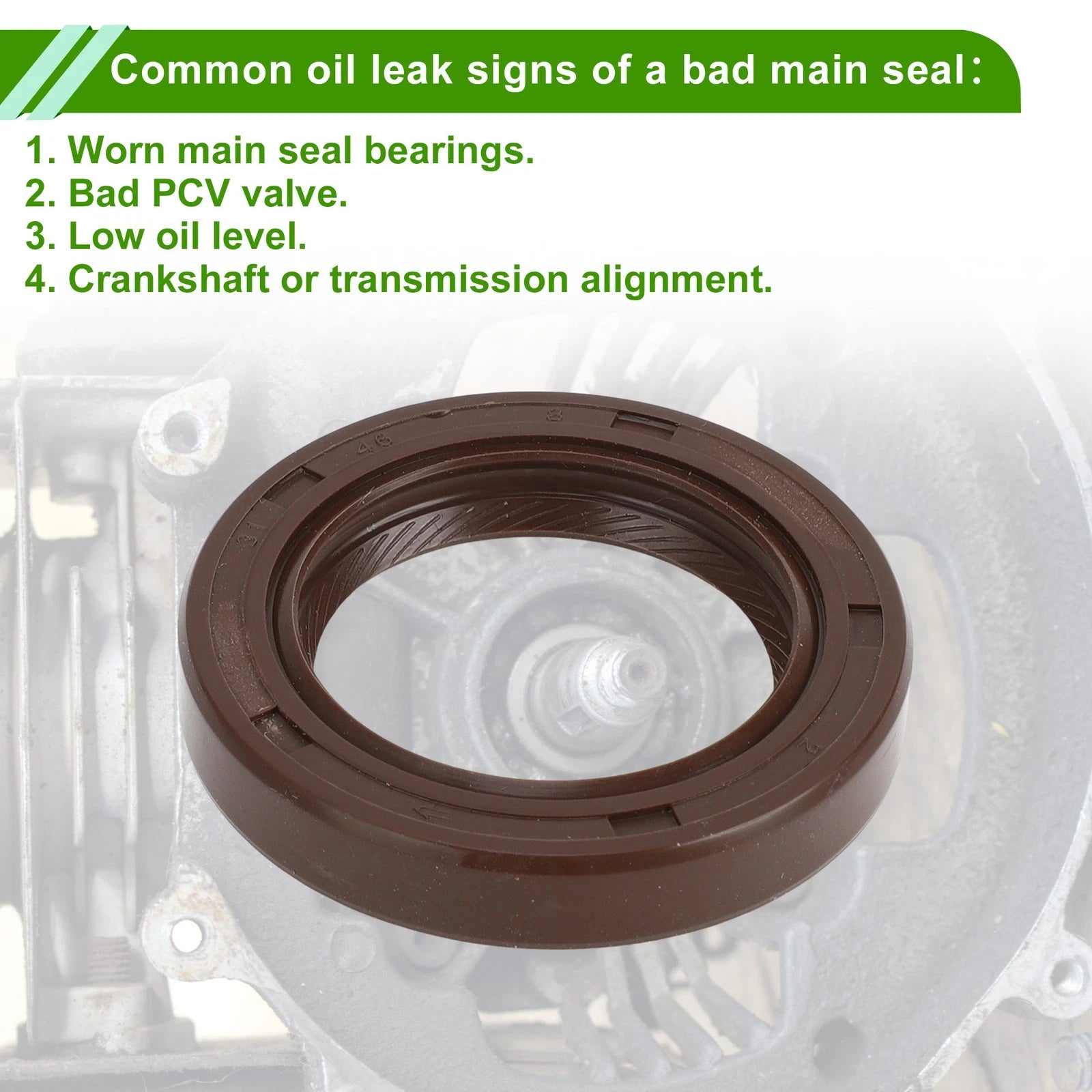Front Crankshaft Oil Seal for Honda CRX Civic (1984–1985) No. 91212-PE0-003