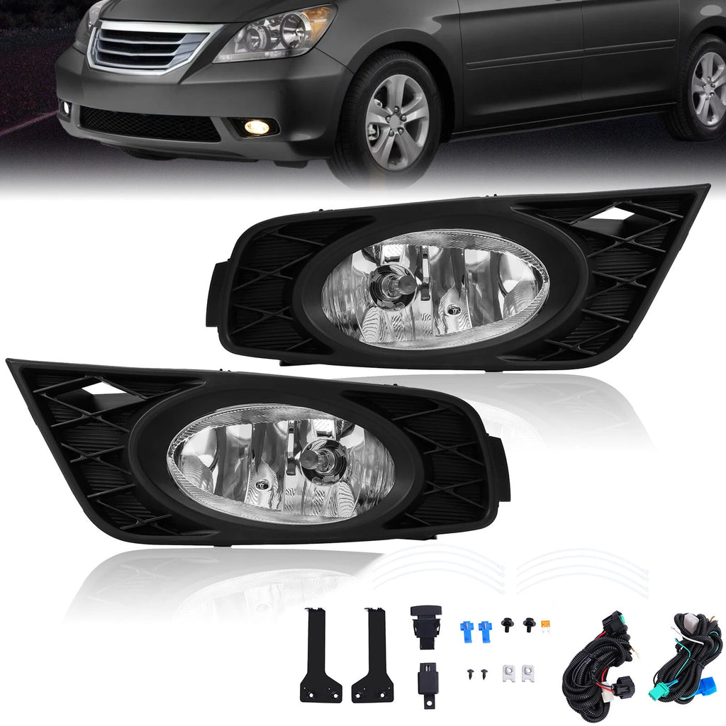 Pair Fog Lights for Honda Odyssey (2008–2010) Bumper Driving Lamps