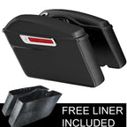 Matt Black Hard Saddlebags & Conversion Brackets for Harley Softail Fatboy (1984–2017)