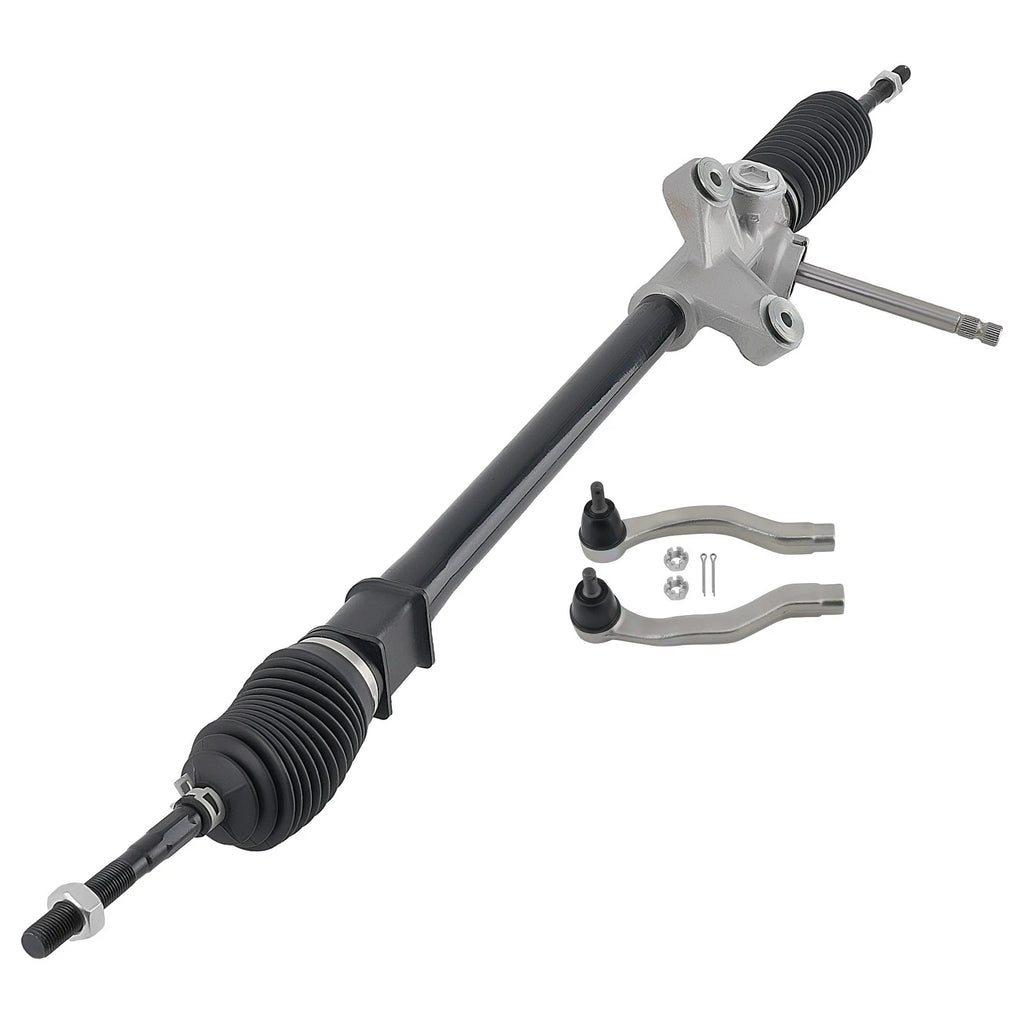 3Pcs Power Steering Rack and Pinion + Outer Tie Rods for Honda Civic (1992–1997)