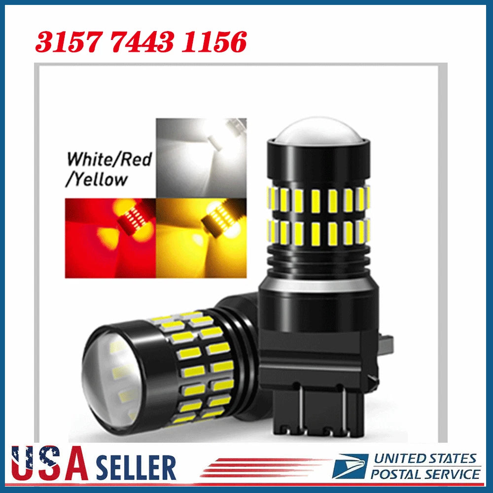 LED Backup Reverse Light Bulbs 7440 7443 3156 3157 for