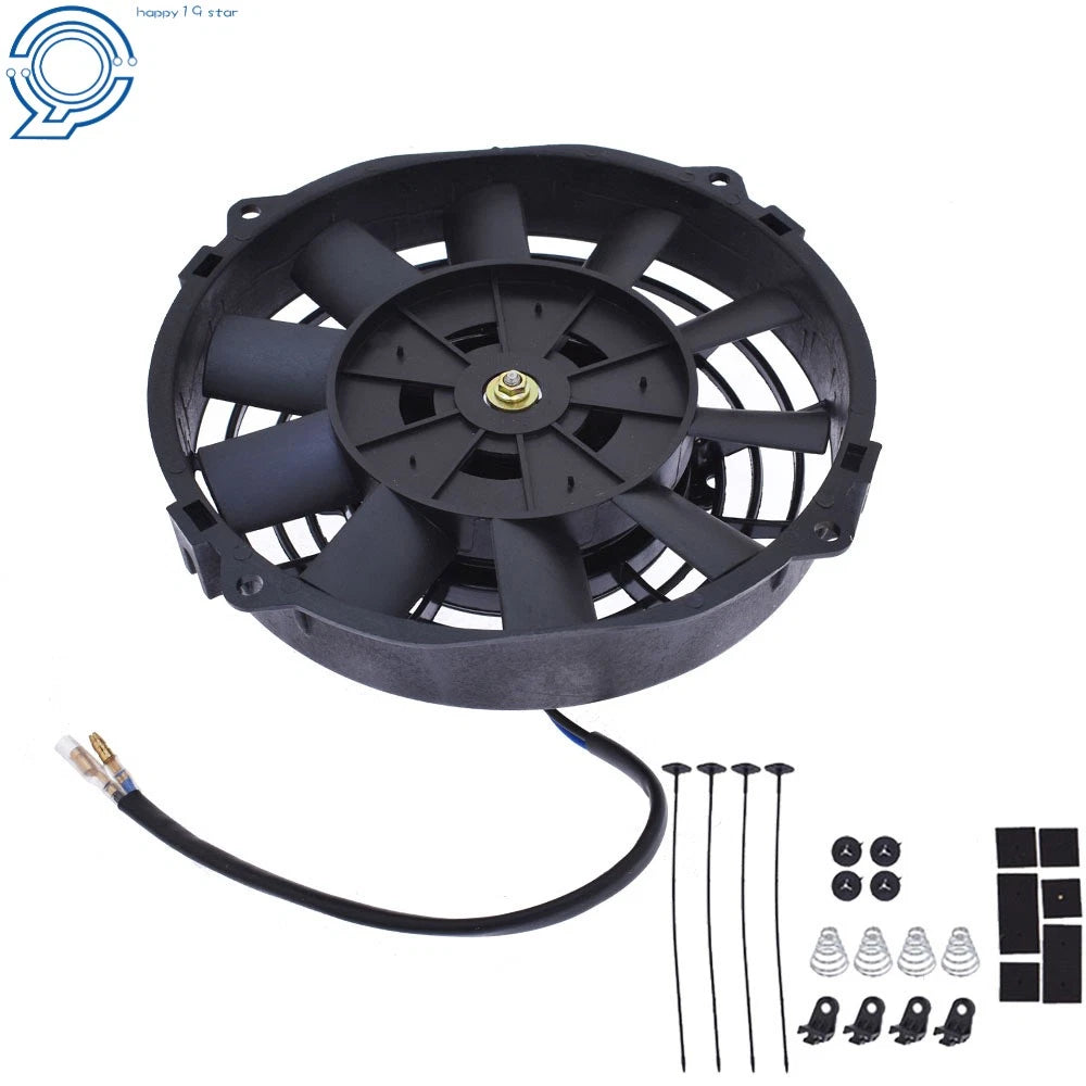 7" Electric Radiator Cooling Fan Mount Kit for Universal Fit (12V)