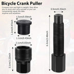 Crank Puller Tool for Bike Crank Removal (1.5x1.1x1.2cm)