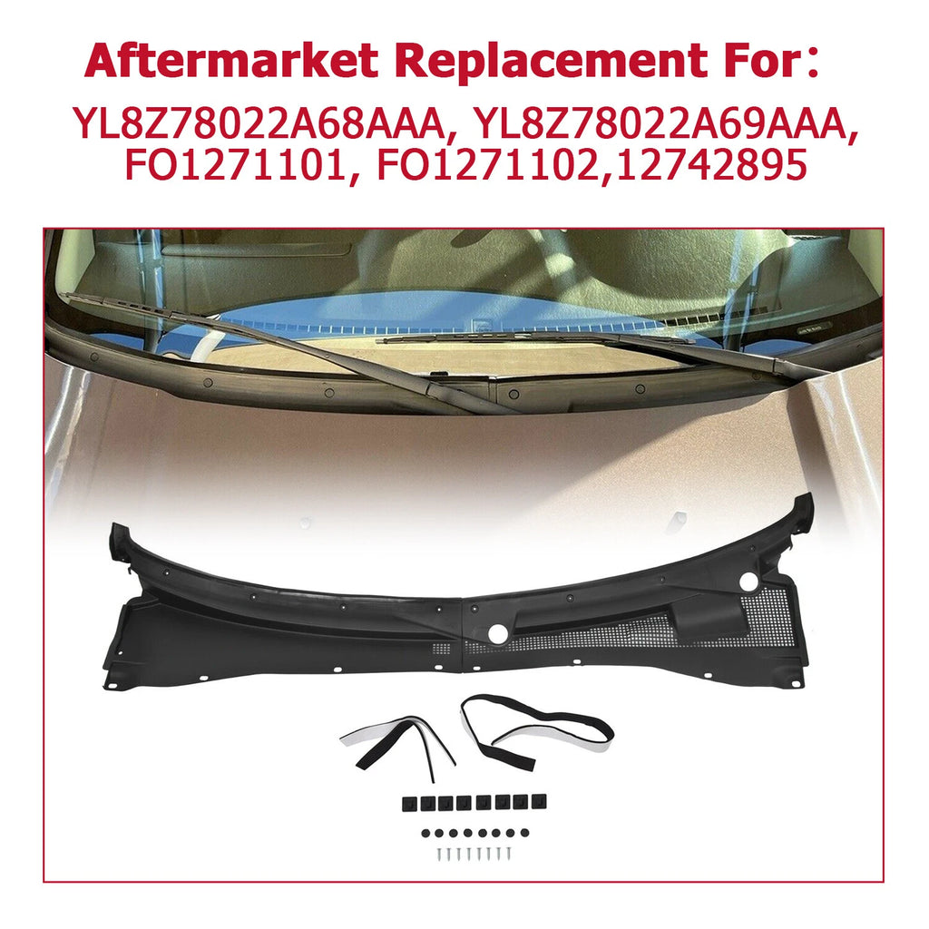Set of 2 Windshield Wiper Cowl Grilles for Ford Escape Mercury Mariner (2001-2012)