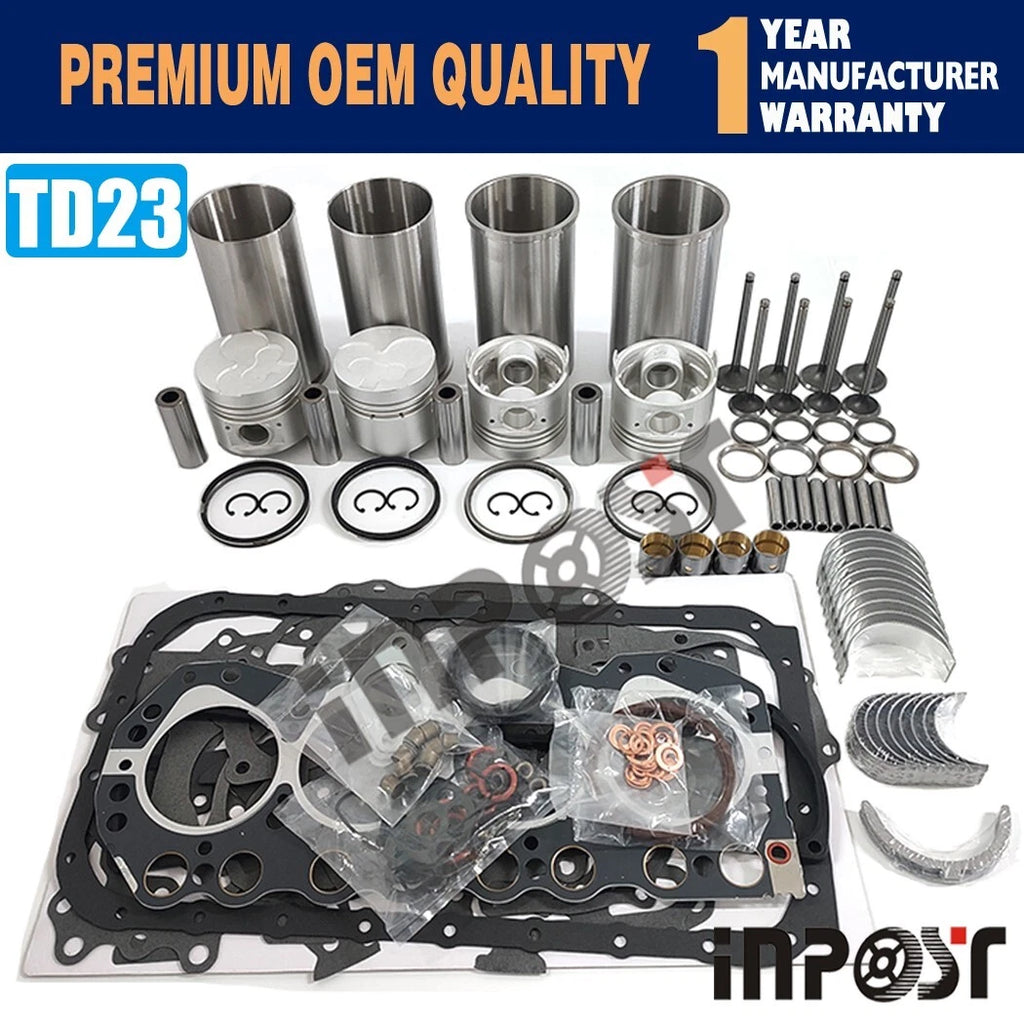 Overhaul Rebuild Kit for Nissan TD23 Engine (Caravan Cabstar Atlas TF22)