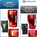 LED Tail Light for Ford F250 F350 SuperDuty (2020–2022) LC3Z13405E Left