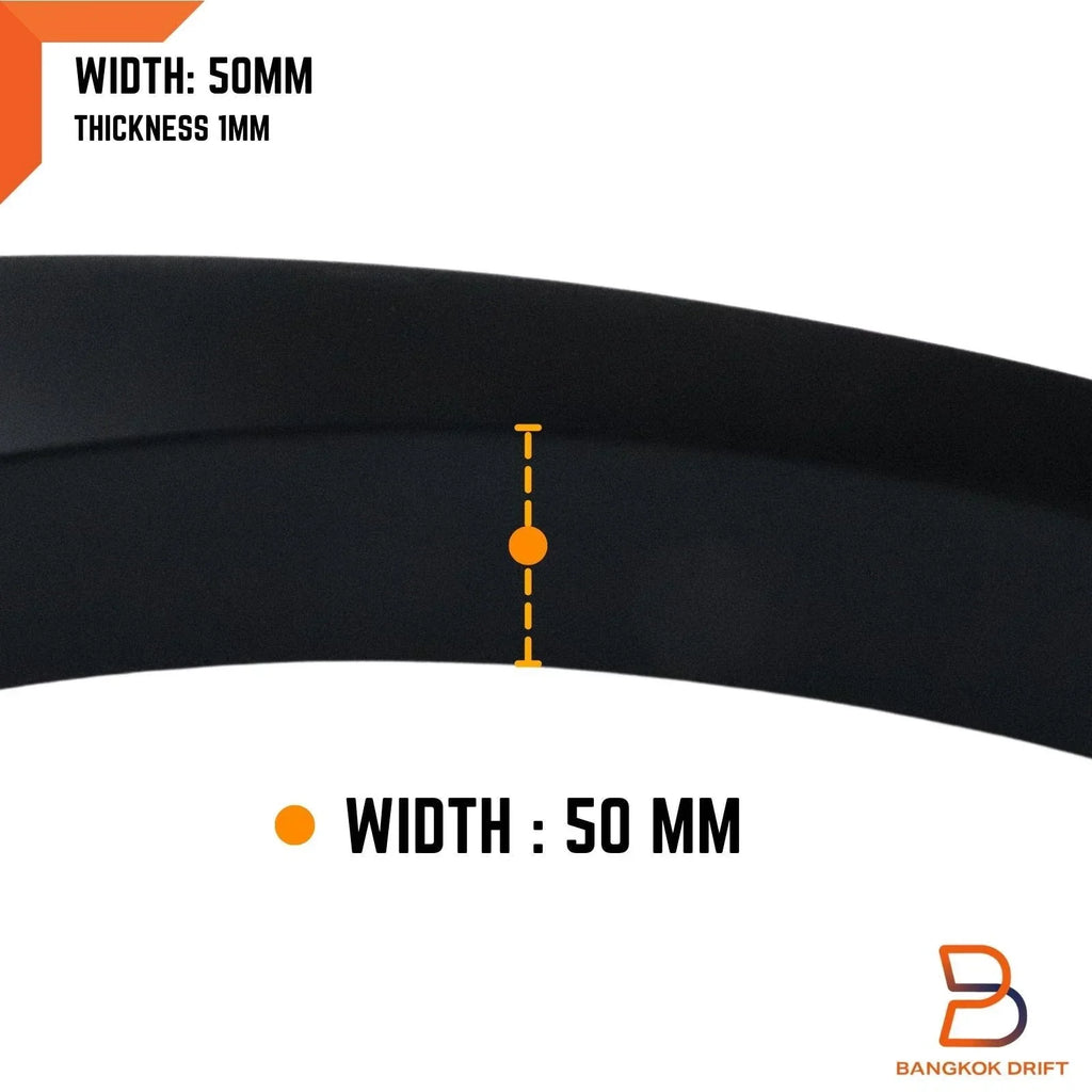 6" Matte Black Fender Flares for Isuzu D-Max DMAX Ute (2020-2023)