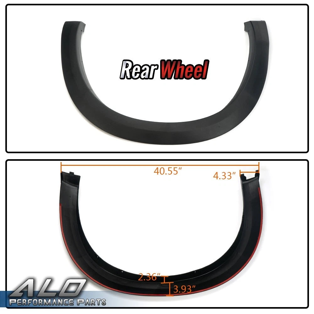 Set of 4 Wheel Fender Flares for Dodge Ram 2500 3500 (2010–2018)
