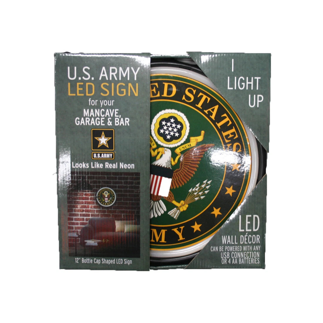 LED Bottle Cap Neon Sign 12" Round