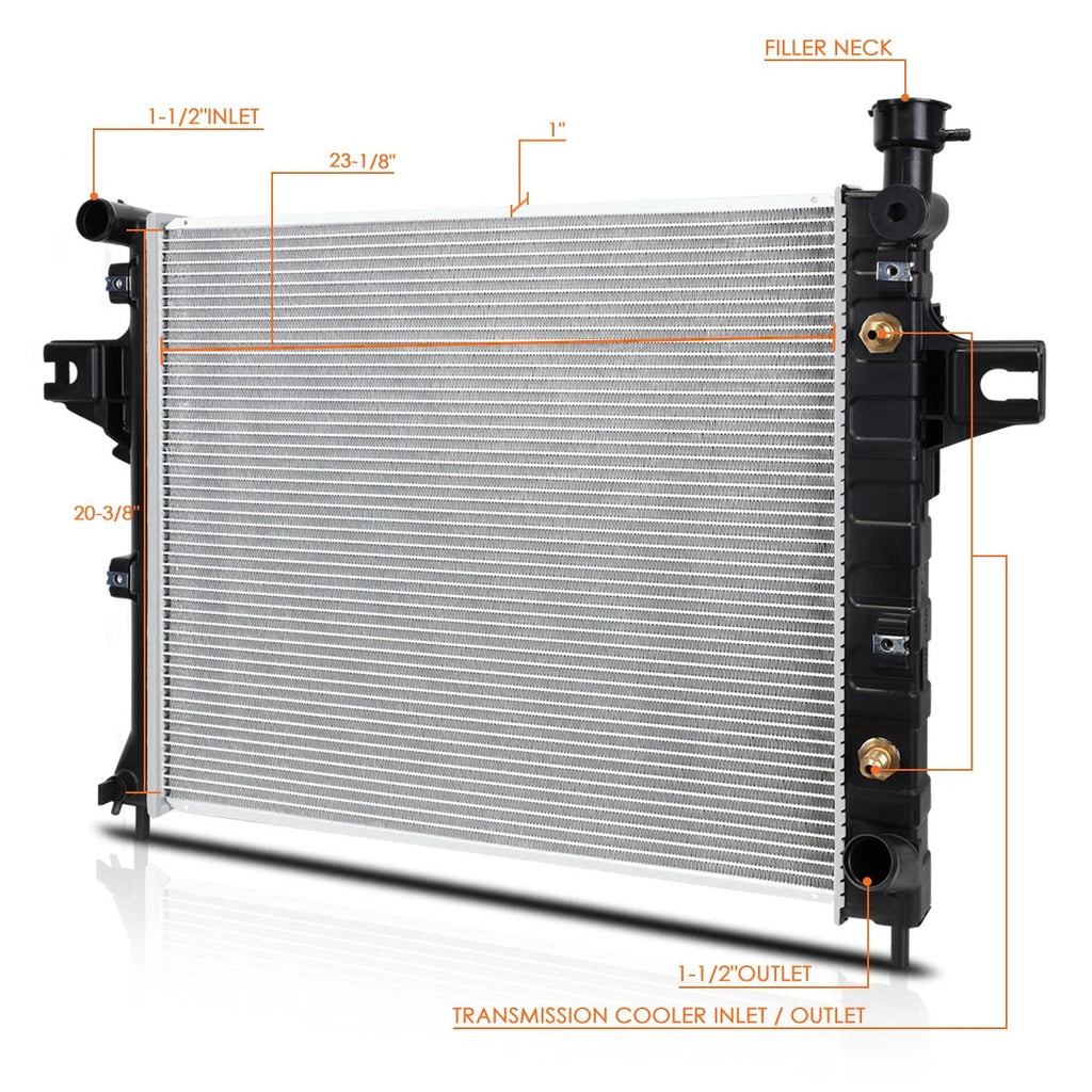 Aluminum Core Radiator for Jeep Grand Cherokee 4.7 AT (2001–2004) DPI-2336