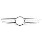 Replacement Silver Plastic Front Center Grille Molding (See compatibility Chart)