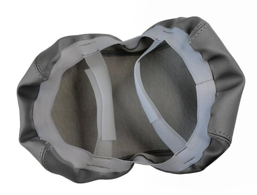 Leather Console Lid Pull Over Cover for Toyota Camry (1997–2001) Gray