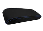 Console Armrest Cover for Honda Accord (1994–1997) Carbon Fiber Black Blue Stitch