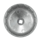 86mm 16 Flutes Oil Filter Wrench for BMW Volvo Silver Tone