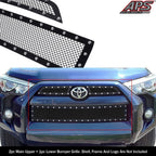 Stainless Black Rivets Mesh Grille Combo for Toyota 4Runner (2014-2019)