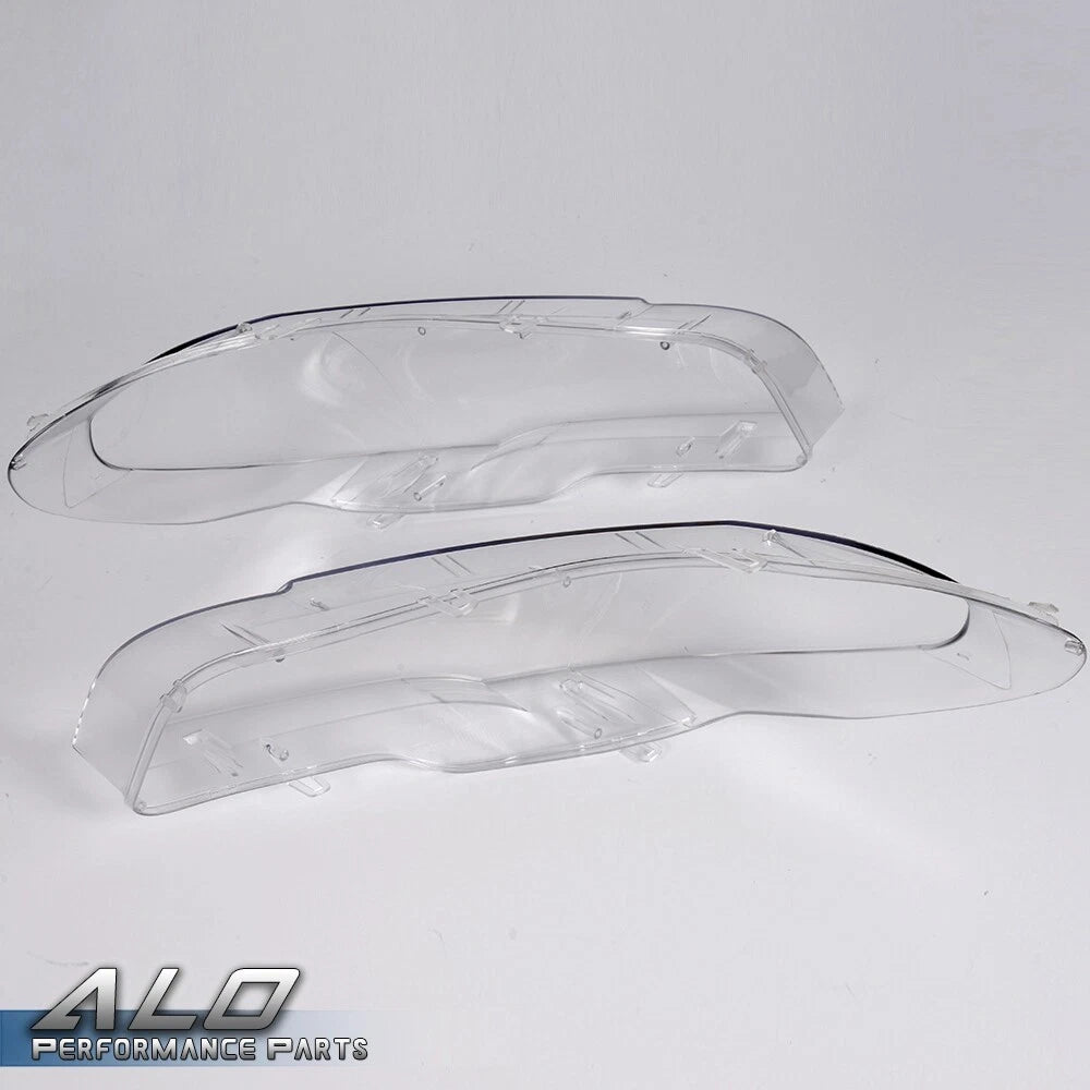 Set of 2 Headlight Lampshade Replacement Lens for BMW X5 (2007–2012)