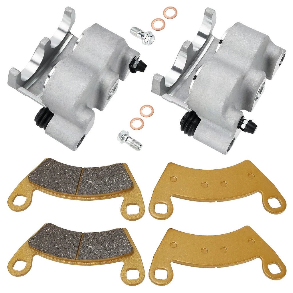 Front Brake Calipers & Pads for Polaris RZR RS1 (2018–2020), GEM eM1400 (2013–2015)