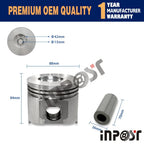 Overhaul Rebuild Kit for Yanmar 3TNV88 (Hitachi ZX35U-2, Takeuchi TB135 TB235 TB250)