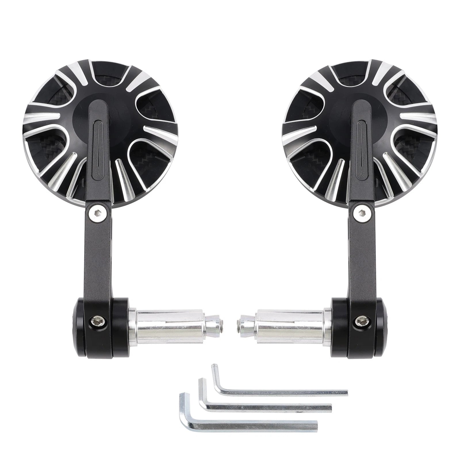 CNC Bar End Mirror Set for Aprilia RS660 Tuono 660 RSV4 Tuono V4 Dorsoduro (2020–2023)