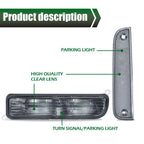 Smoke Corner Lights and Bumper Signal Lights for Jeep Cherokee XJ (1997–2001)